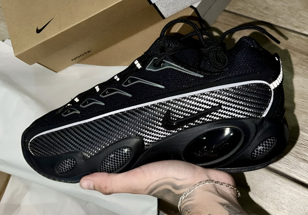 In-Hand Looks At The Drake x Nike NOCTA Glide "Black/Iron Grey"