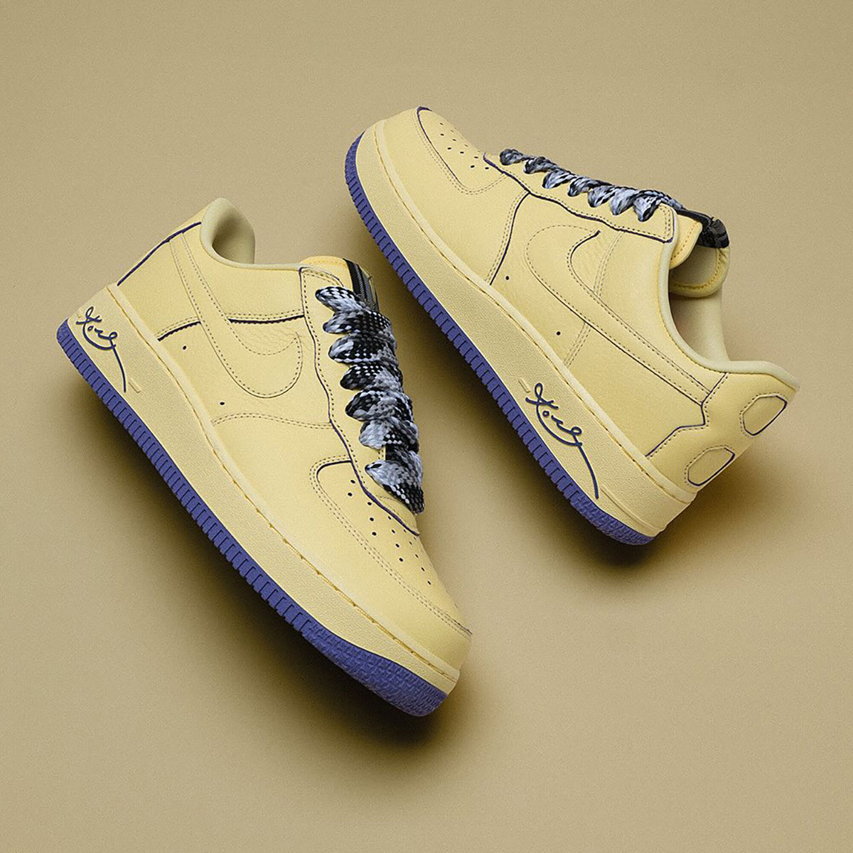Kobe Bryant Nike Air Force 1 Low Soft Yellow Hv9408 700 1