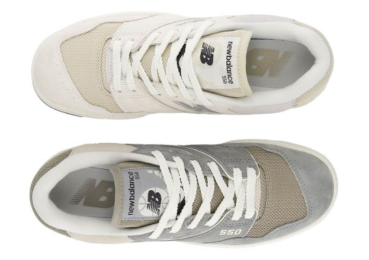 New Balance Debuts A New 550 Build With Canvas And Mesh