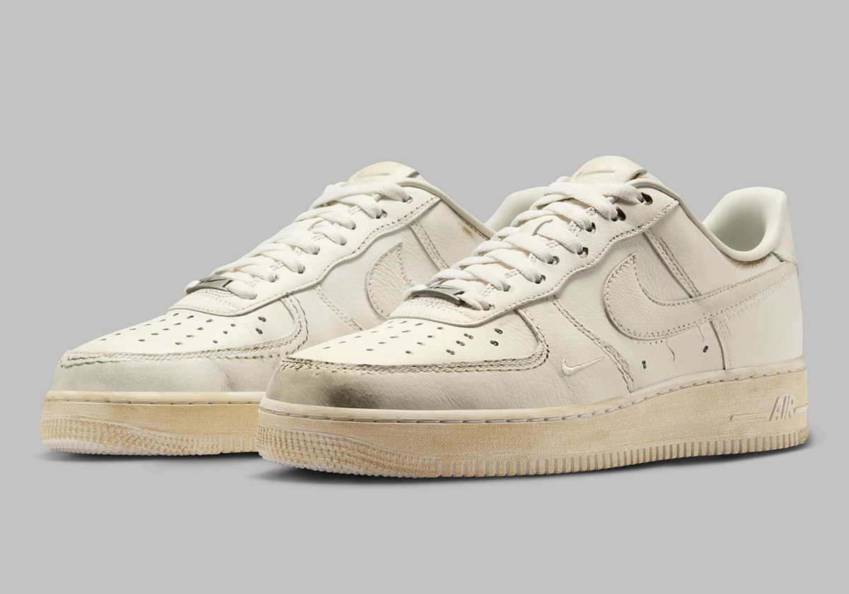 Official Images Of The Nike Air Force 1 "Dirty Triple White"