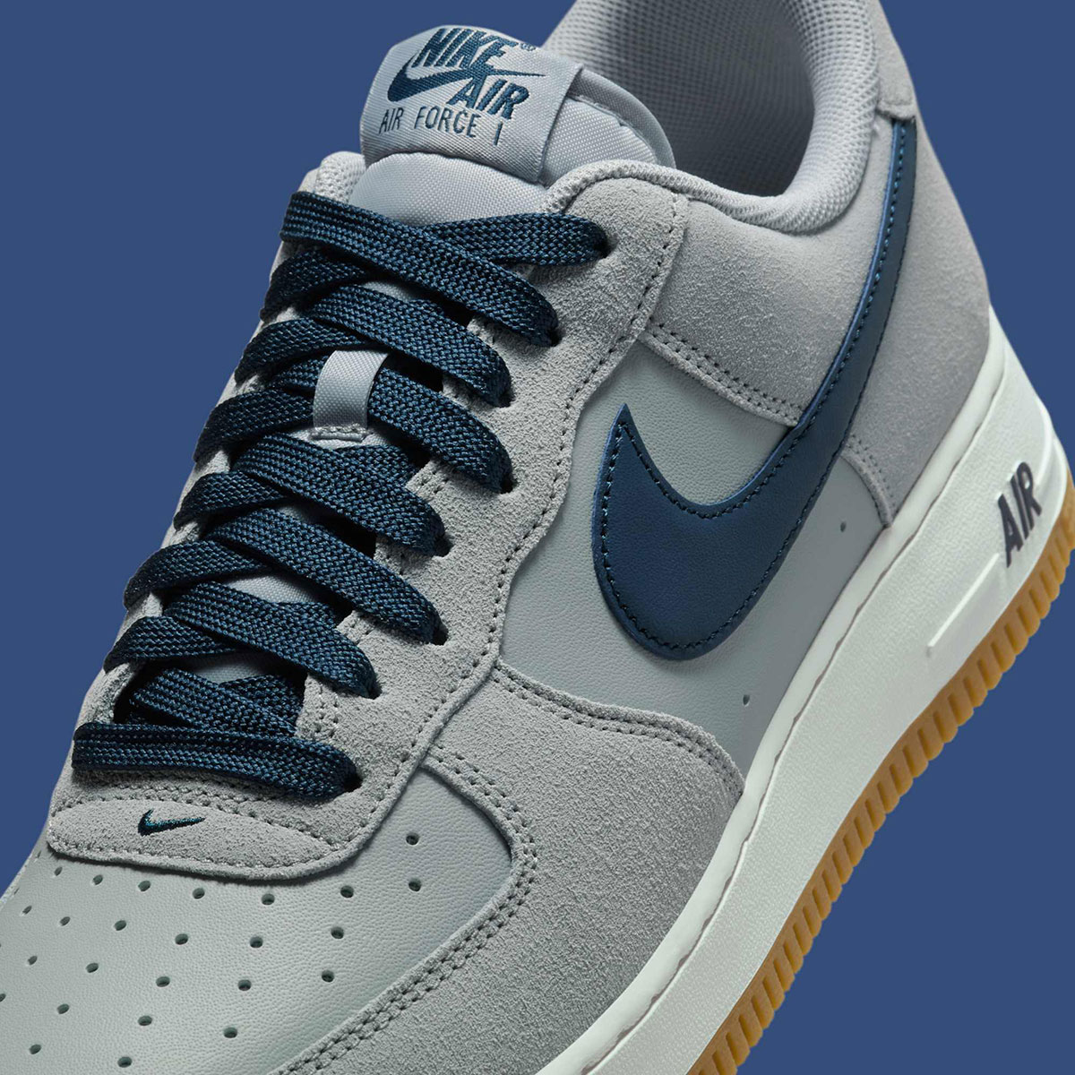 Nike Air Force 1 Low Light Smoke Grey Armory Navy Gum Light Brown Ib6388 003 6