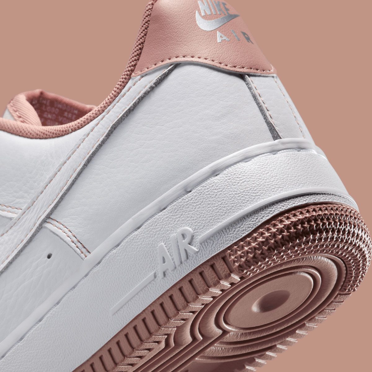 Nike Air Force 1 Low Mini Swoosh White Particle Pink Metallic Silver Ib6543 100 5
