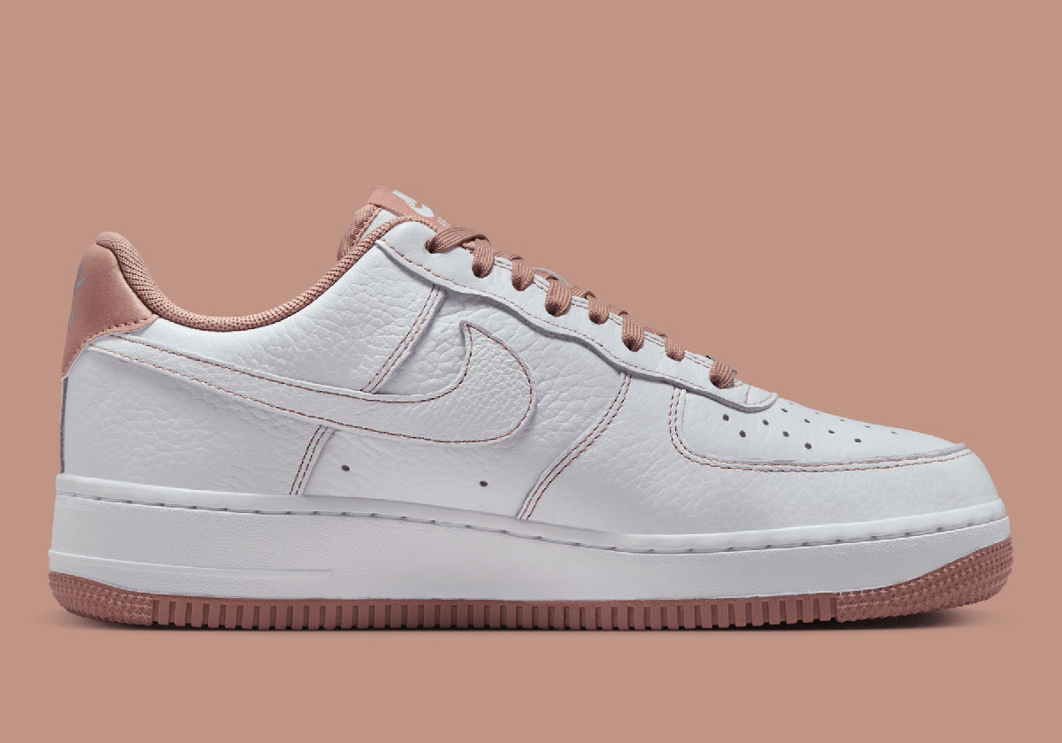 Nike Air Force 1 Low Mini Swoosh White Particle Pink Metallic Silver Ib6543 100 6