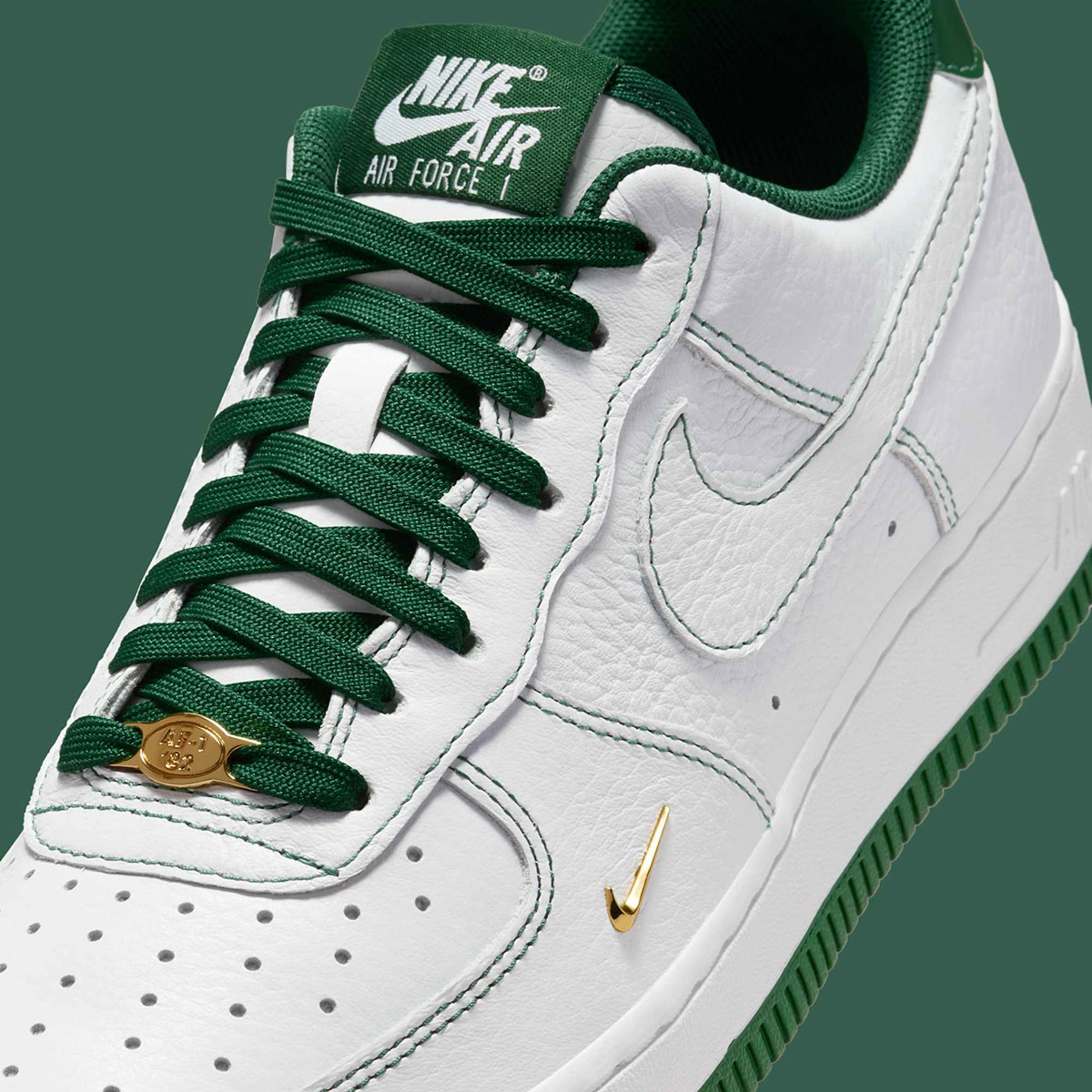 Nike Air Force 1 Low White Green Metallic Gold Ib6543 102 4