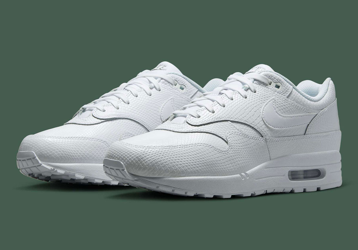Nike Air Max 1 Premium Reptile White Pure Platinum Hv1211 100 1