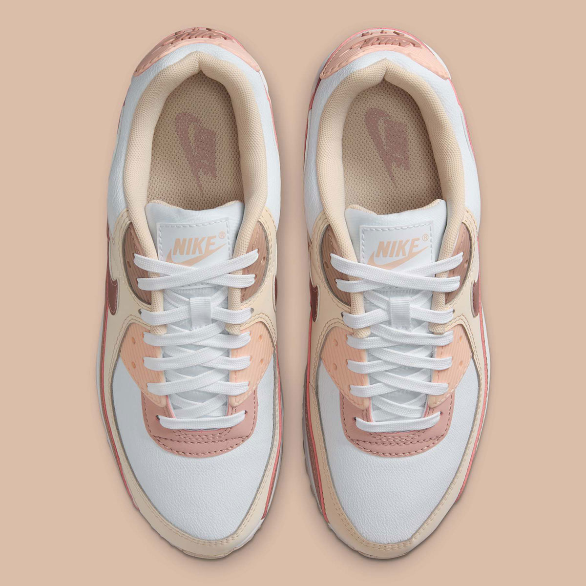 Nike Air Max 90 White Velvet Brown Particle Pink Washed Coral Pearl White Hq1783 100 2