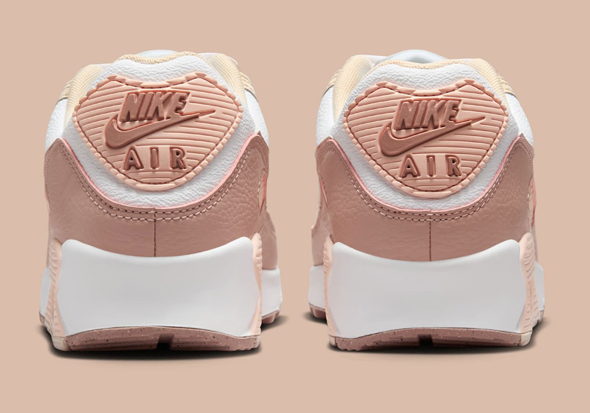 Nike Air Max 90 White Velvet Brown Particle Pink Washed Coral Pearl White Hq1783 100 3