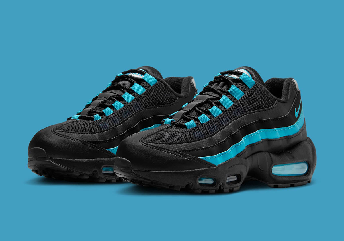 Nike Air Max 95 Gs Black Baltic Blue Pearl Grey Ii4053 010 1