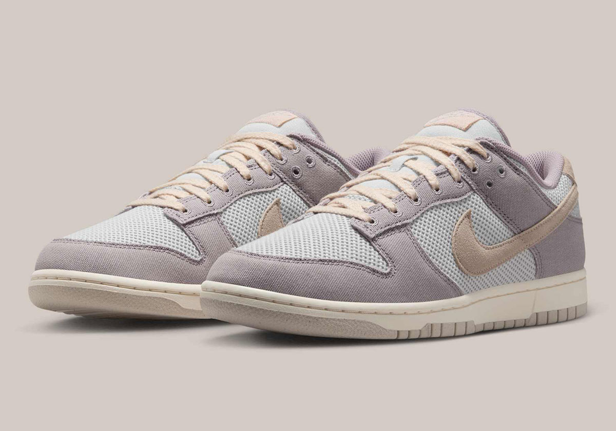 The Mesh Nike Dunk Low Series Continues With "College Grey"