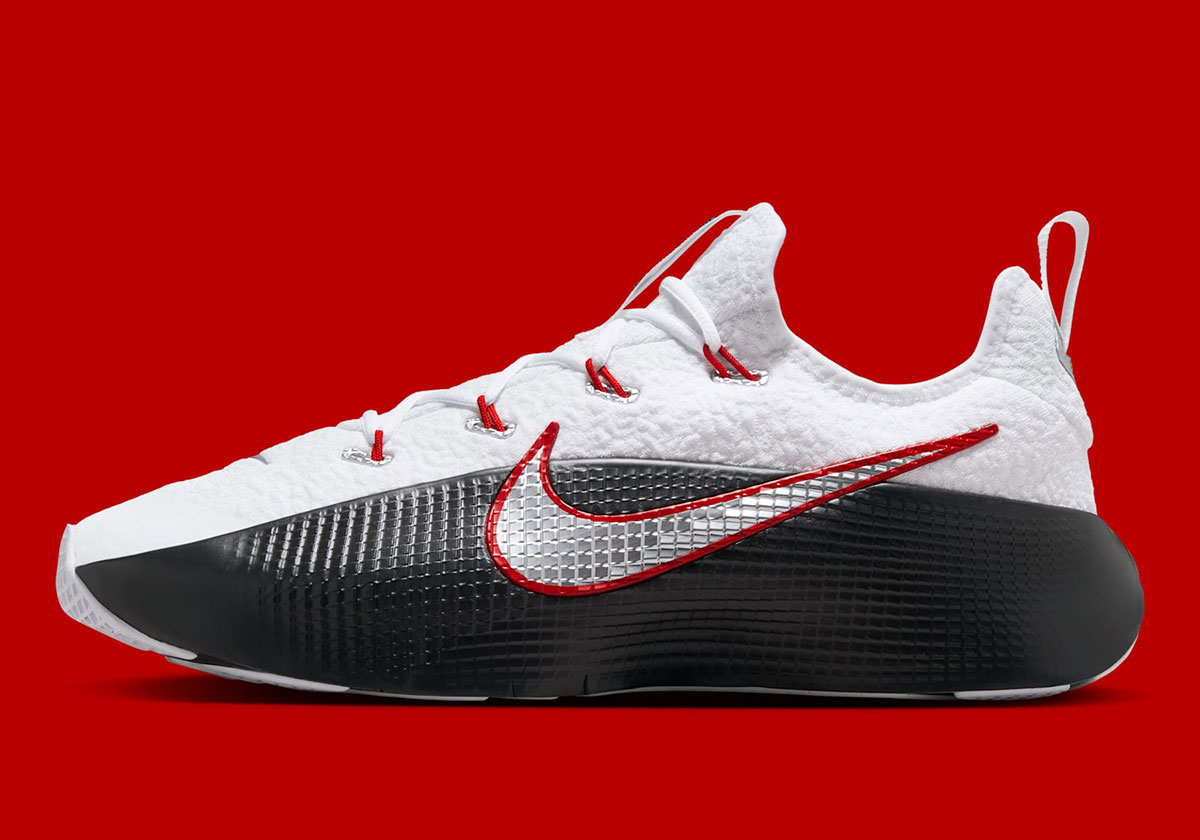 Nike Lebron Tr1 White Metallic Silver Black University Red Fj6151 101 2