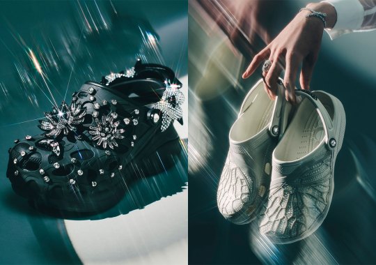 Swarovski Adorns Two Crocs Clogs With Their Trademark Crystals