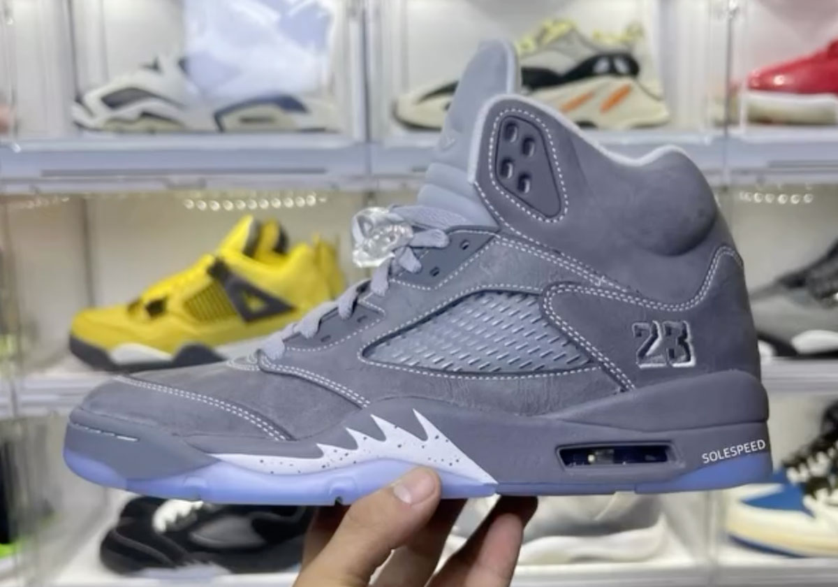 More Images Of The “Wolf Grey” Jordan 5s
