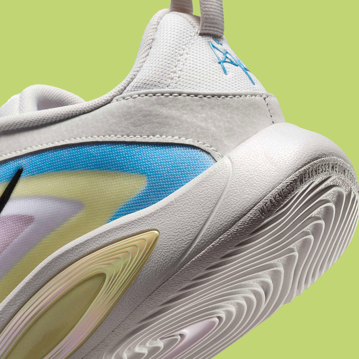 Nike A One Vast Grey Black Life Lime University Blue Hf7001 002 5