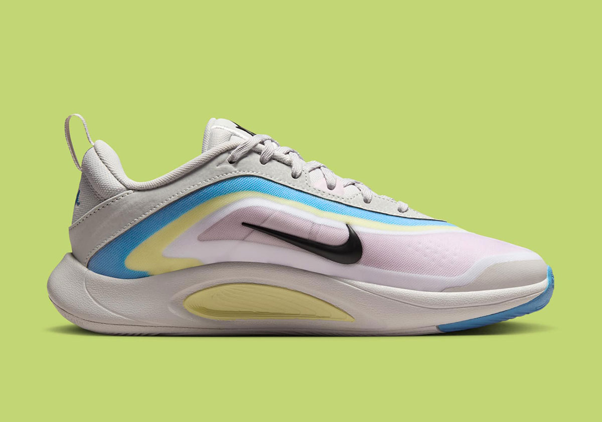 Nike A One Vast Grey Black Life Lime University Blue Hf7001 002 7