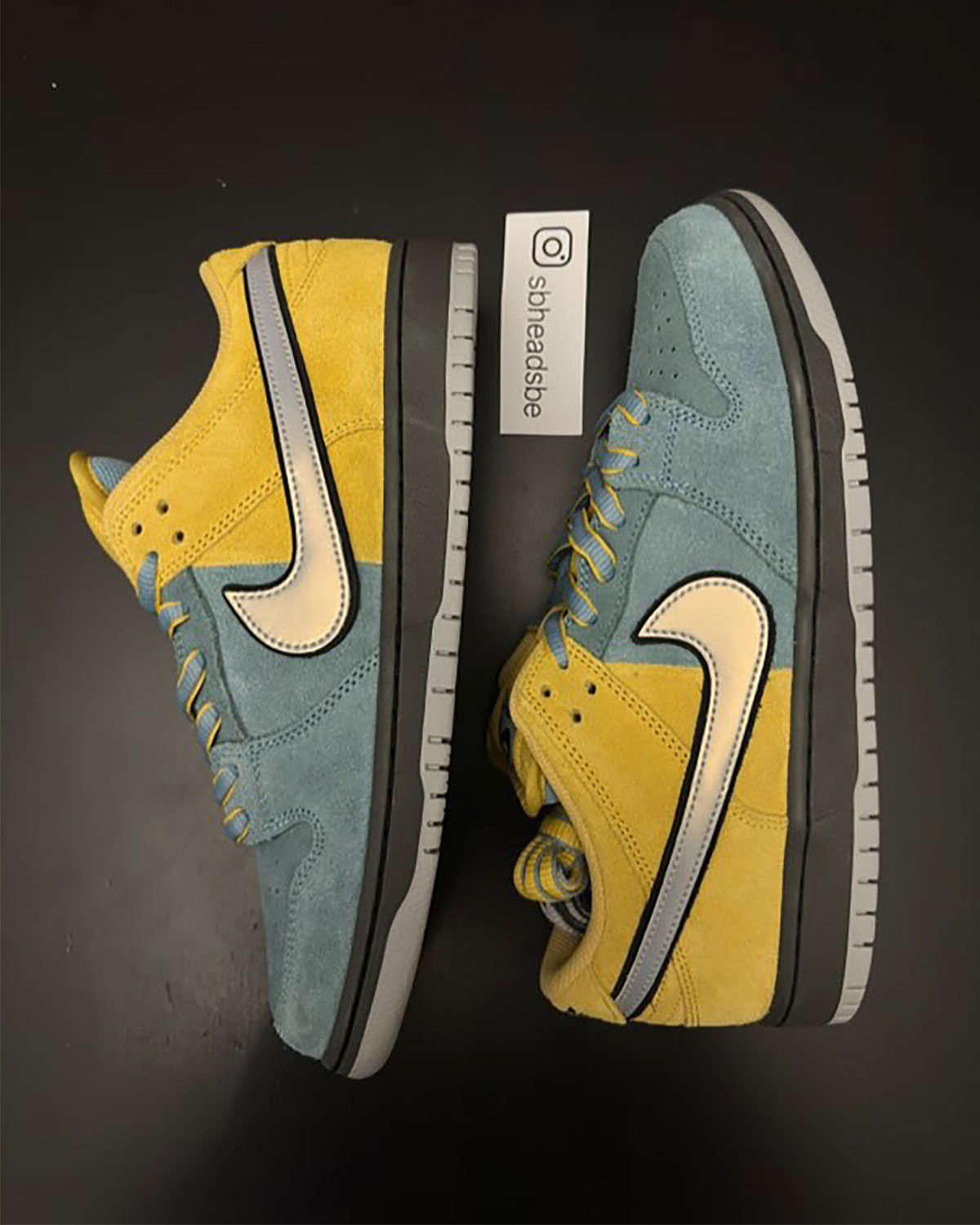 Nike Sb Dunk Low Pro Lightning Wolf Grey Denim Turquoise Iron Grey 9