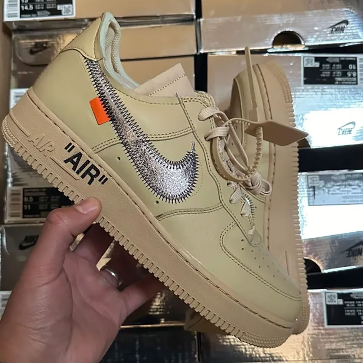 Off White Nike Air Force 1 Low Sesame Fd6900 200 5