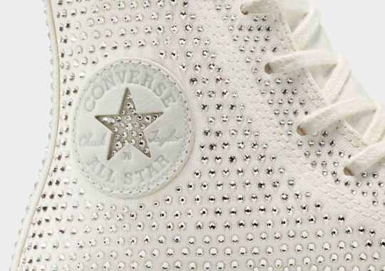 Swarovski And Converse Are Dropping Crystal-Encrusted Chuck 70s For Your Wedding Day