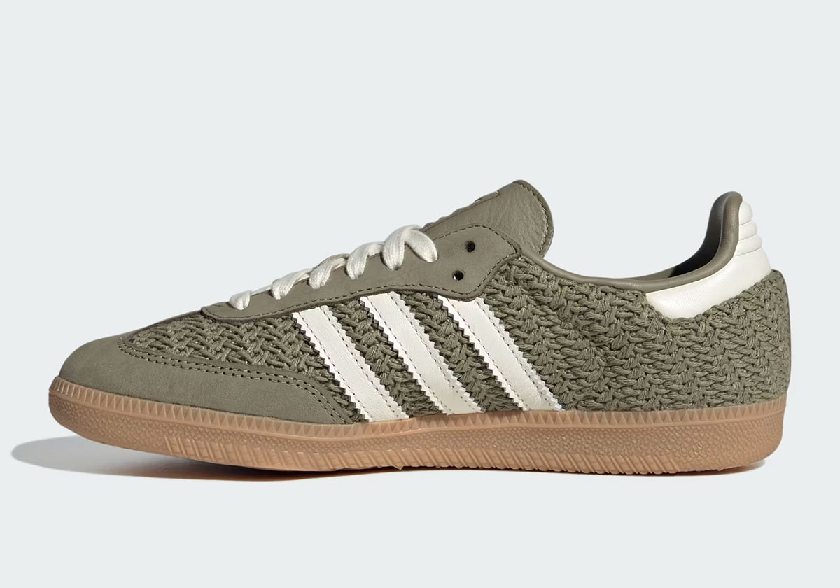 Adidas Samba Knit Orbit Green Cream White Jr9447 3