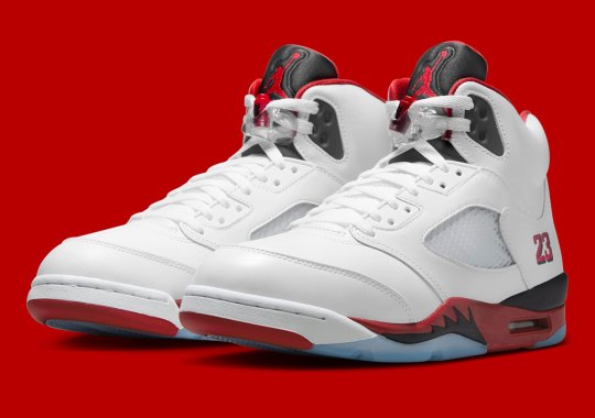 Official Images Of The Air Jordan 5 "Fire Red"