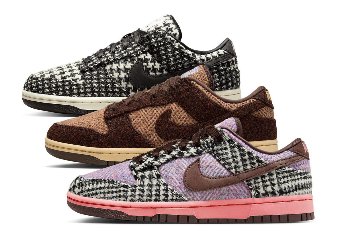 Scotland's Harris Tweed Dresses Up The Nike Dunk In Three Ways