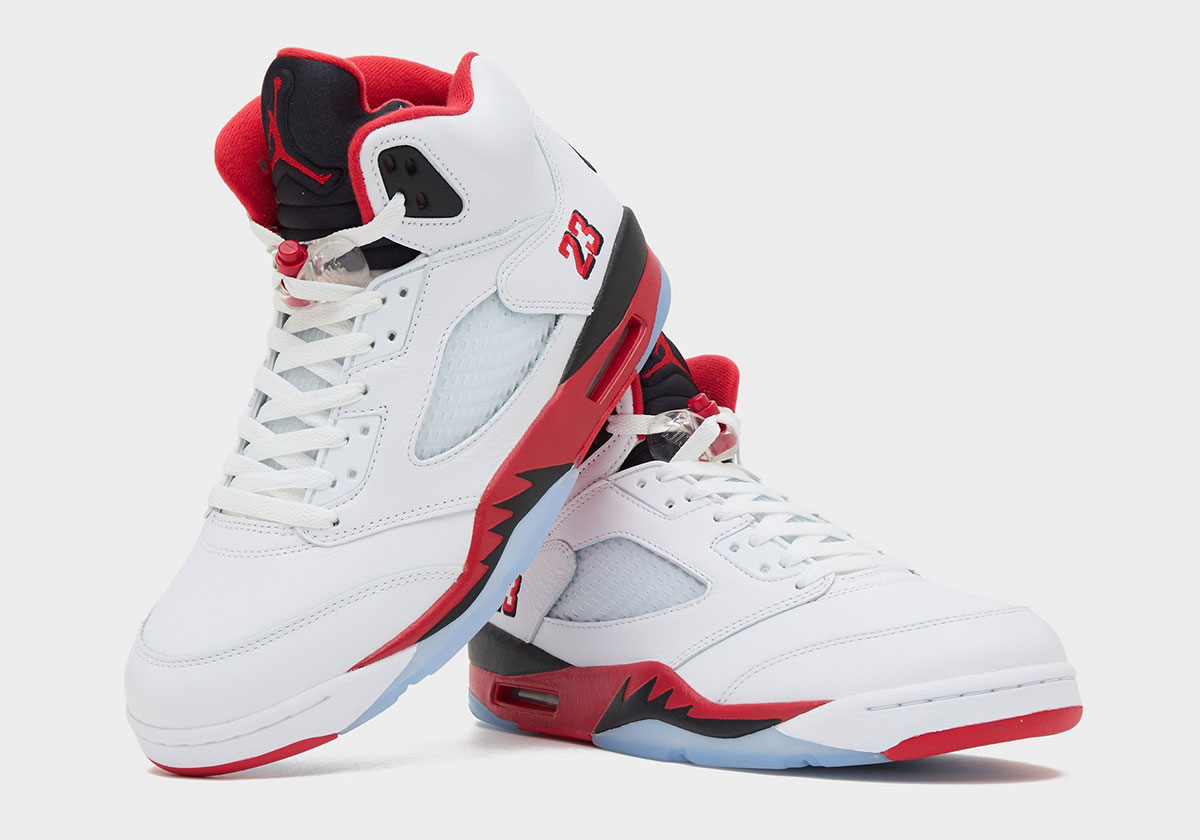 Jordan 5 Fire Red Black Tongue 2025 2