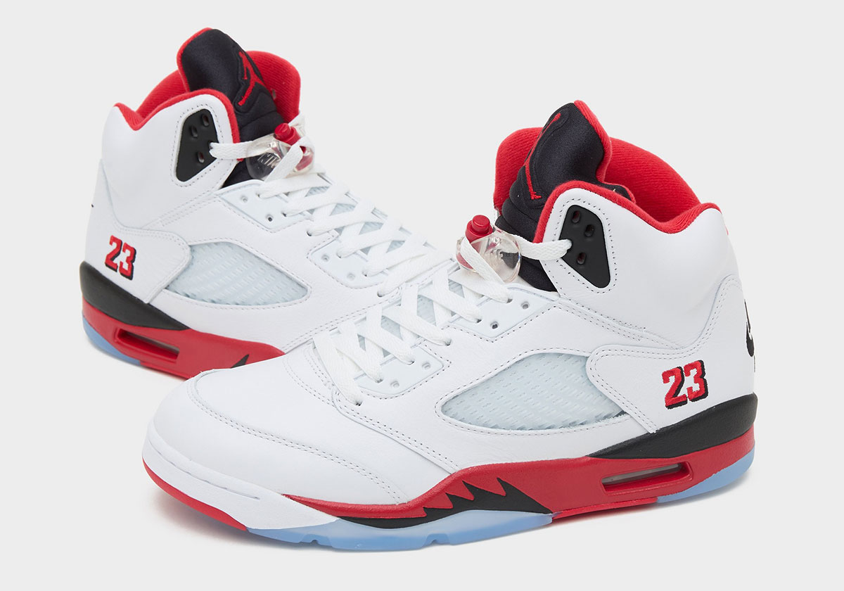 Jordan 5 Fire Red Black Tongue 2025 4