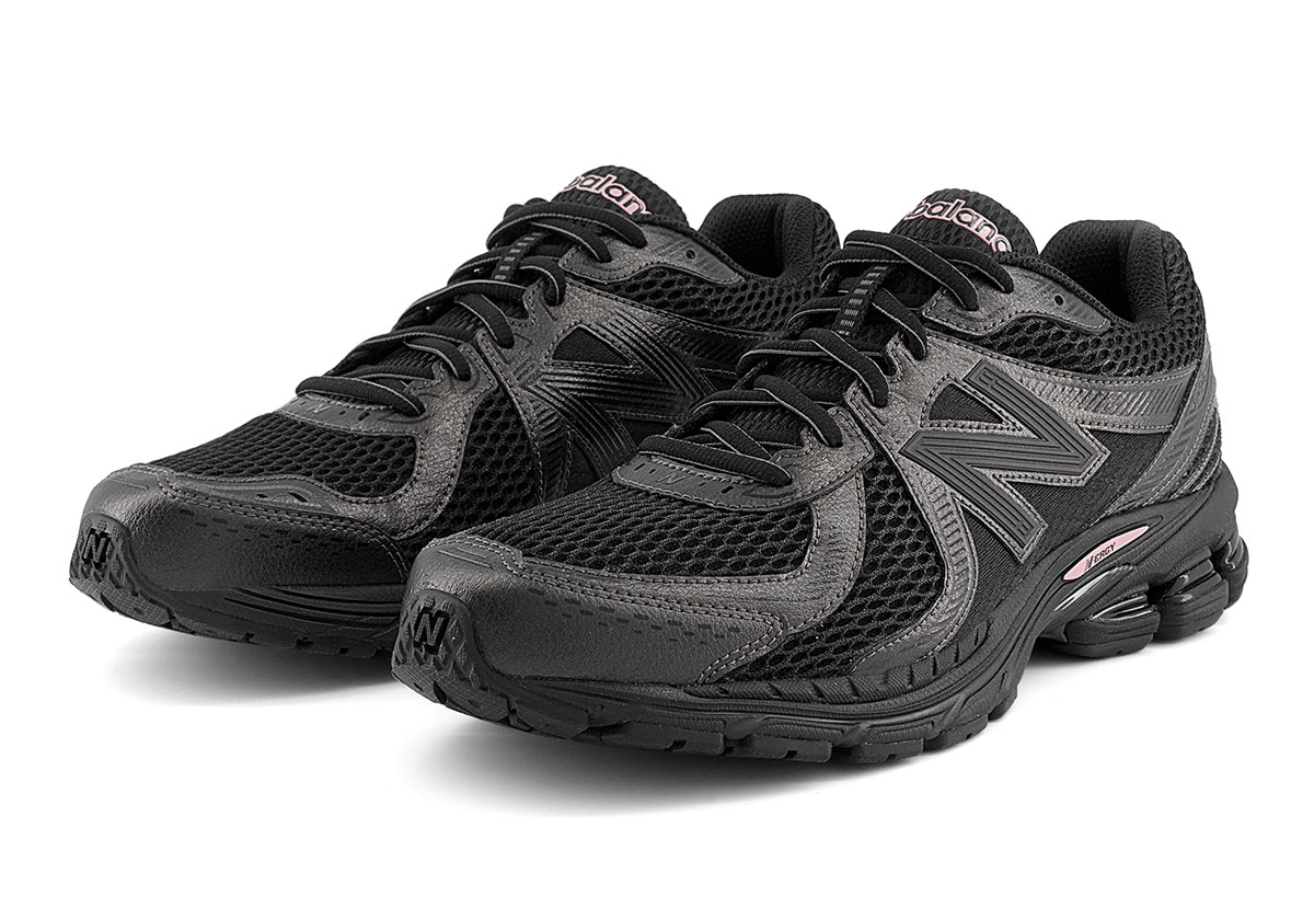 New Balance Adds Just A Dash Of Pink To These Black 860v2s