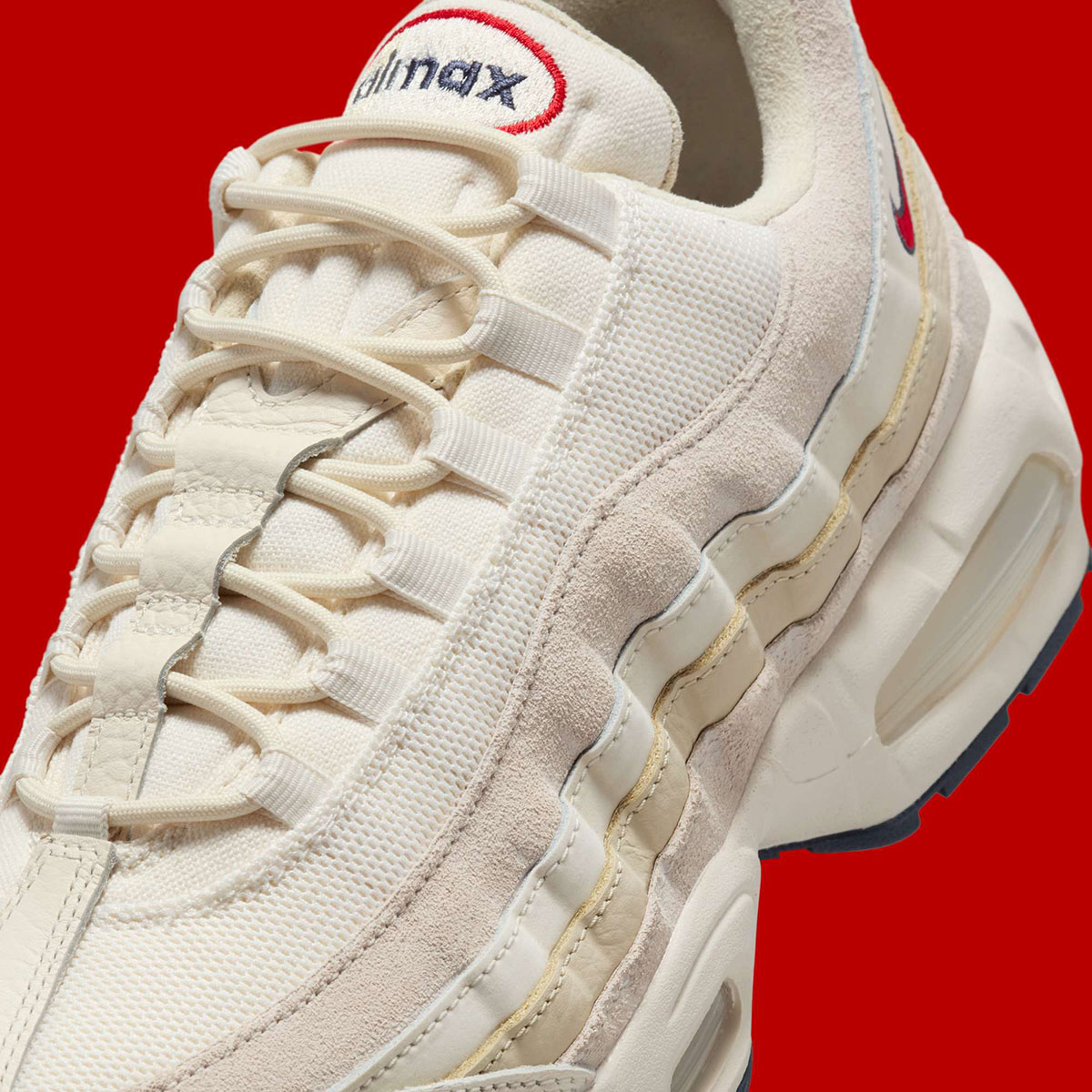 Nike Air Max 95 Og Pale Ivory Light Khaki Sail University Red Ih4378 110 5