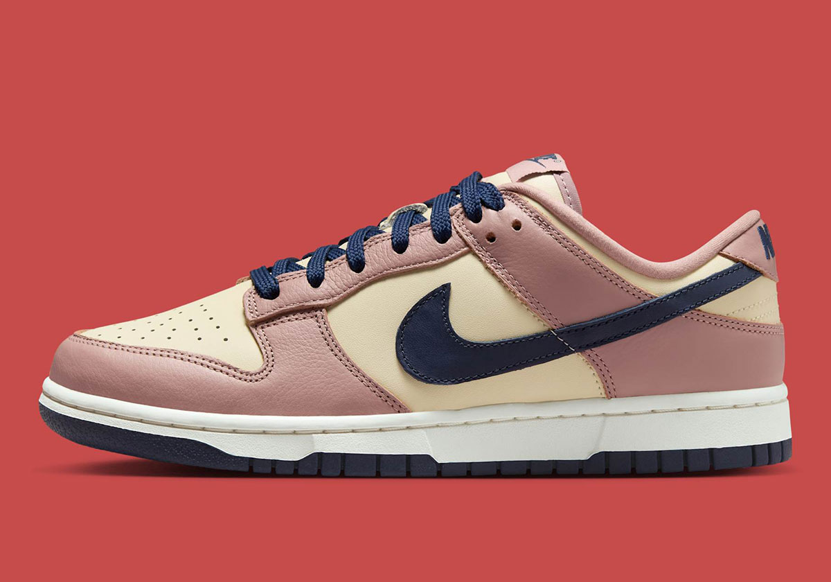 Nike Dunk Low Cherry Charm Particle Pink Coconut Milk Sail Midnight Navy Hq7487 600 6