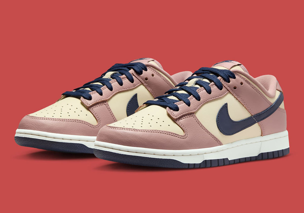 Nike Dunk Low Cherry Charm Particle Pink Coconut Milk Sail Midnight Navy Hq7487 600 8
