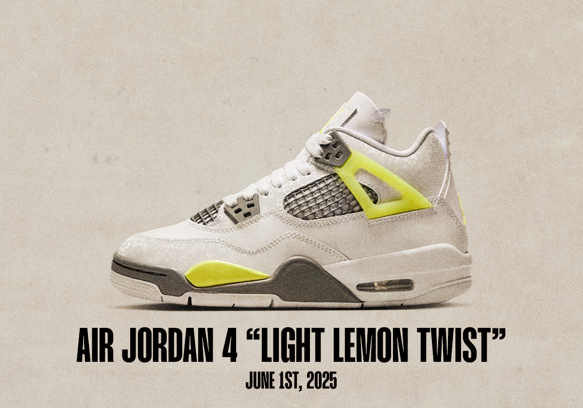 Sneaker Releases June 1 June 7 2025 Air Jordan 4 Light Lemon Twist