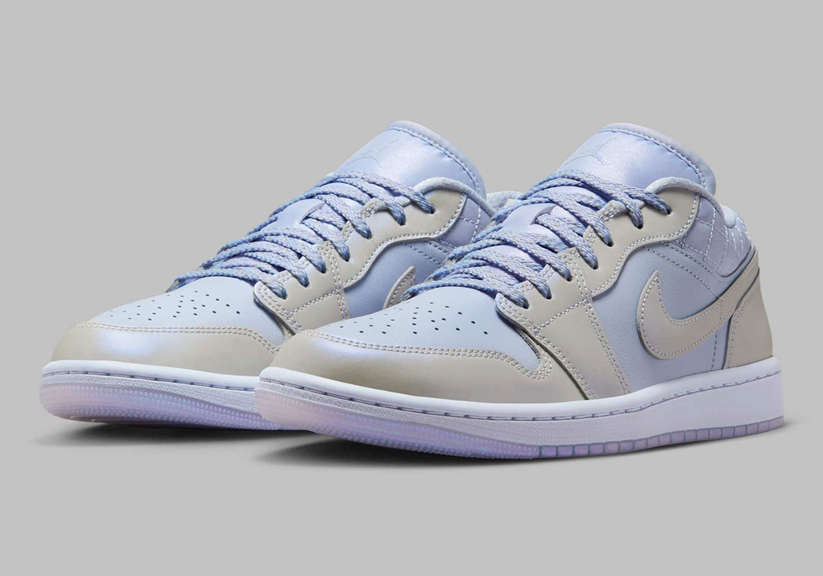 This Elegant Air Jordan 1 Low Features A Pearlized Upper