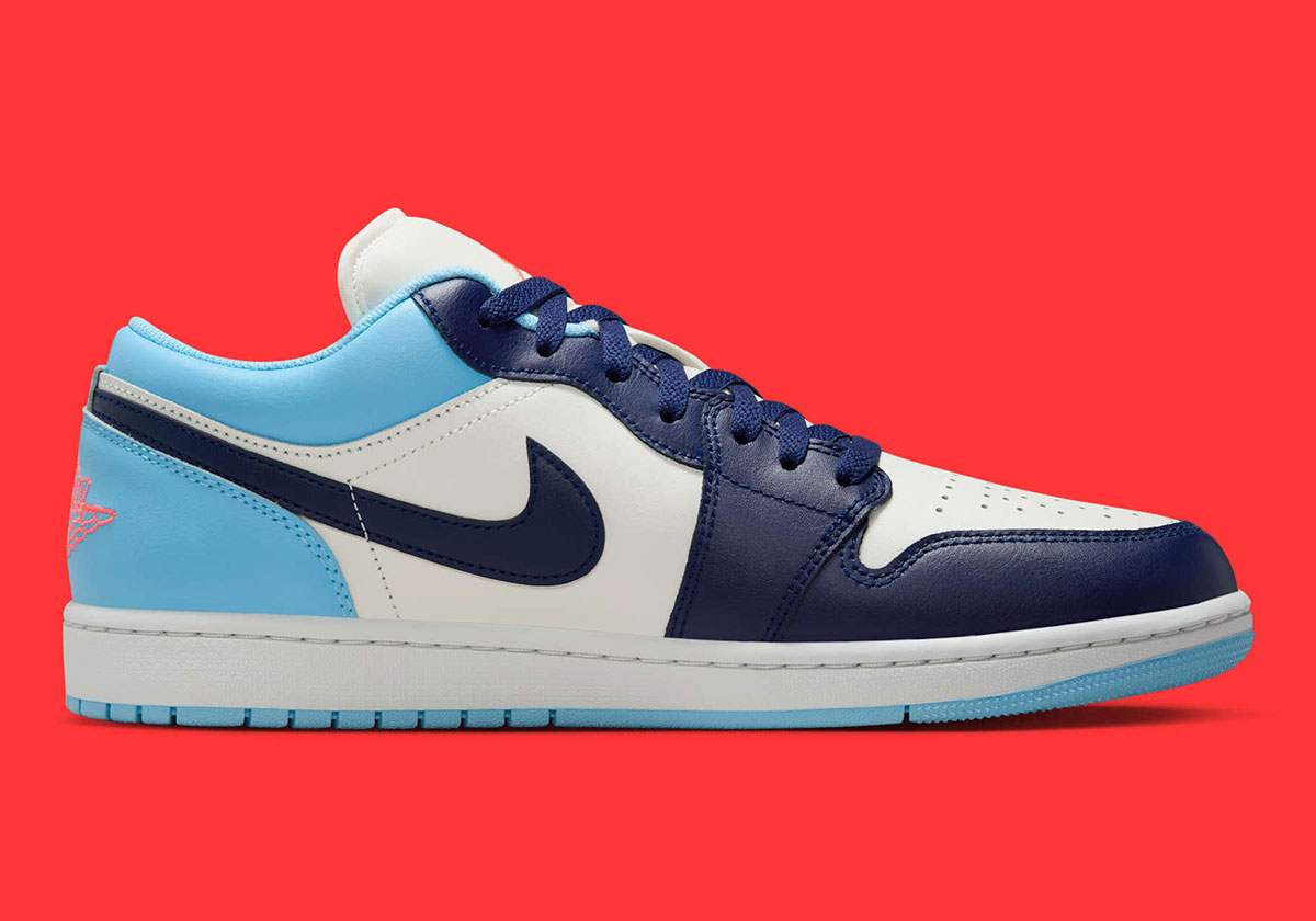 Air Jordan 1 Low Sail Blue Chill Hot Lava Blue Void 553558 149 3