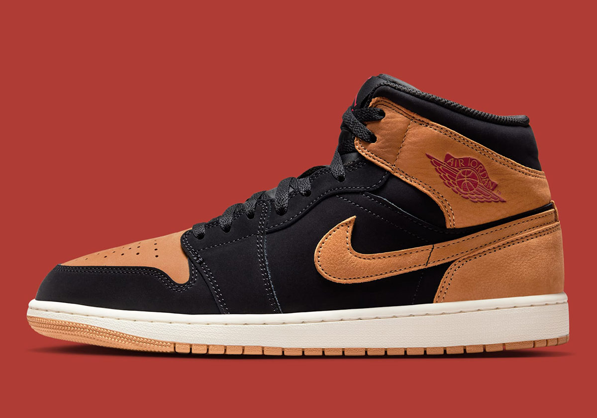Air Jordan 1 Mid Black Flax Hv4091 002 2