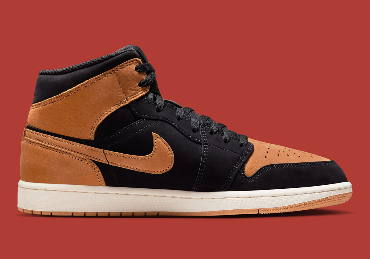Air Jordan 1 Mid Black Flax Hv4091 002 8