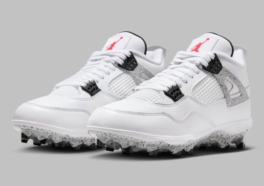 The Air Jordan 4 “White Cement” Football Cleat Releases September 4th