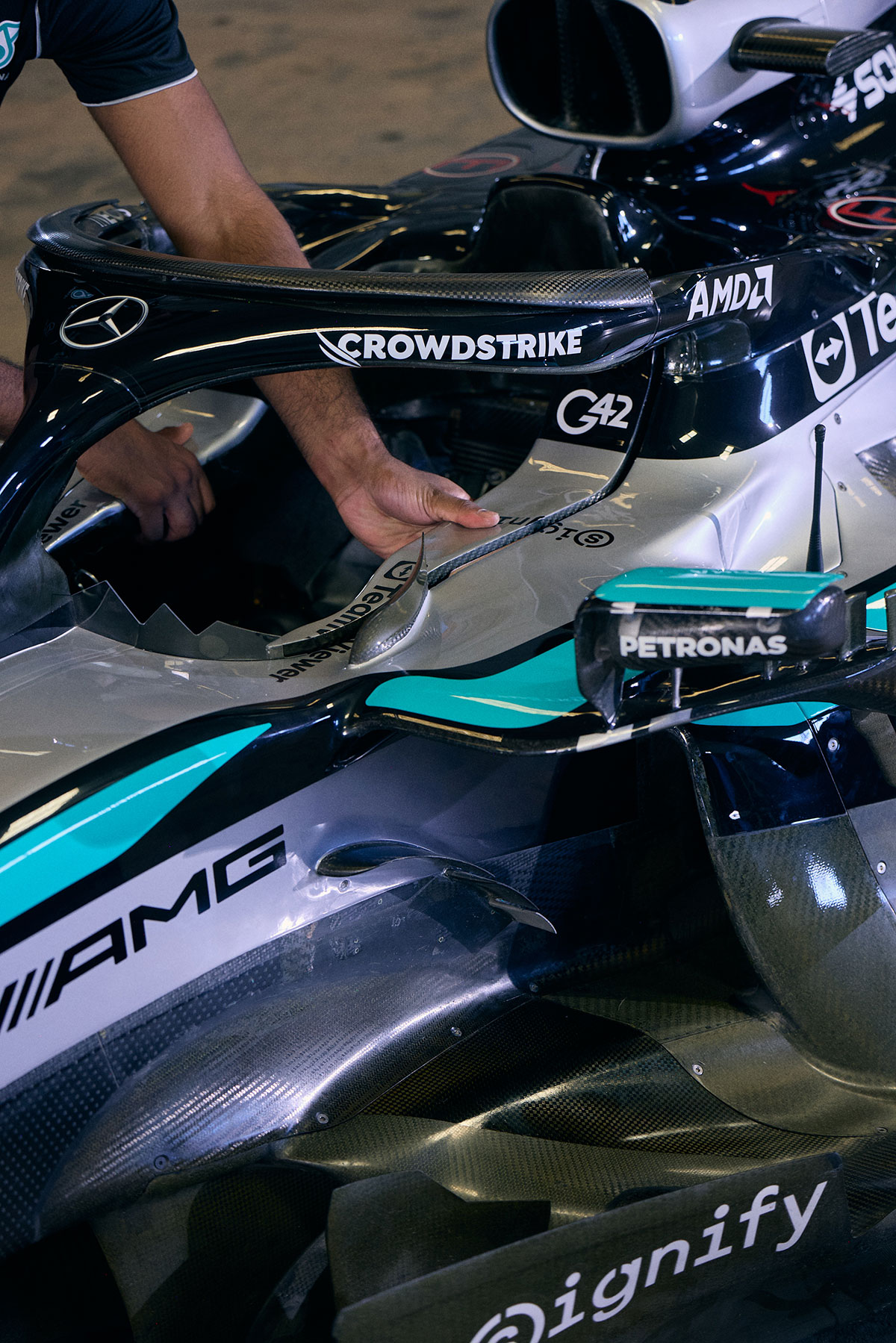 Bad Bunny Mercedes Amg Petronas Announcement 4