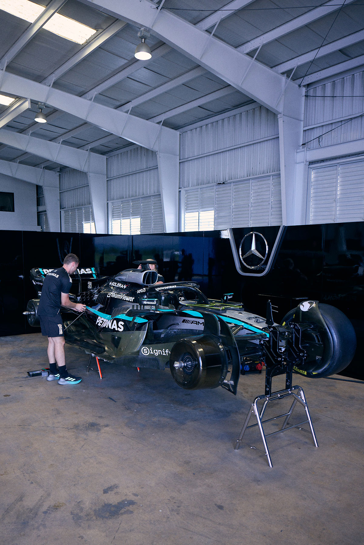 Bad Bunny Mercedes Amg Petronas Announcement 6