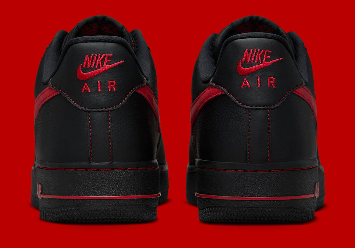 Nike Air Force 1 Low Black Varsity Red Hq2037 005 4