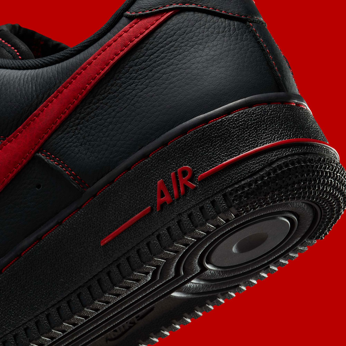 Nike Air Force 1 Low Black Varsity Red Hq2037 005 5