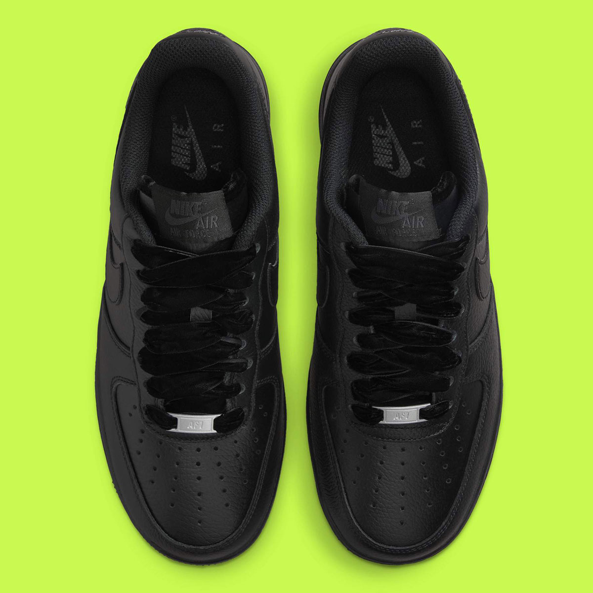 Nike Air Force 1 Low Black Velvet Laces Hv4403 001 2