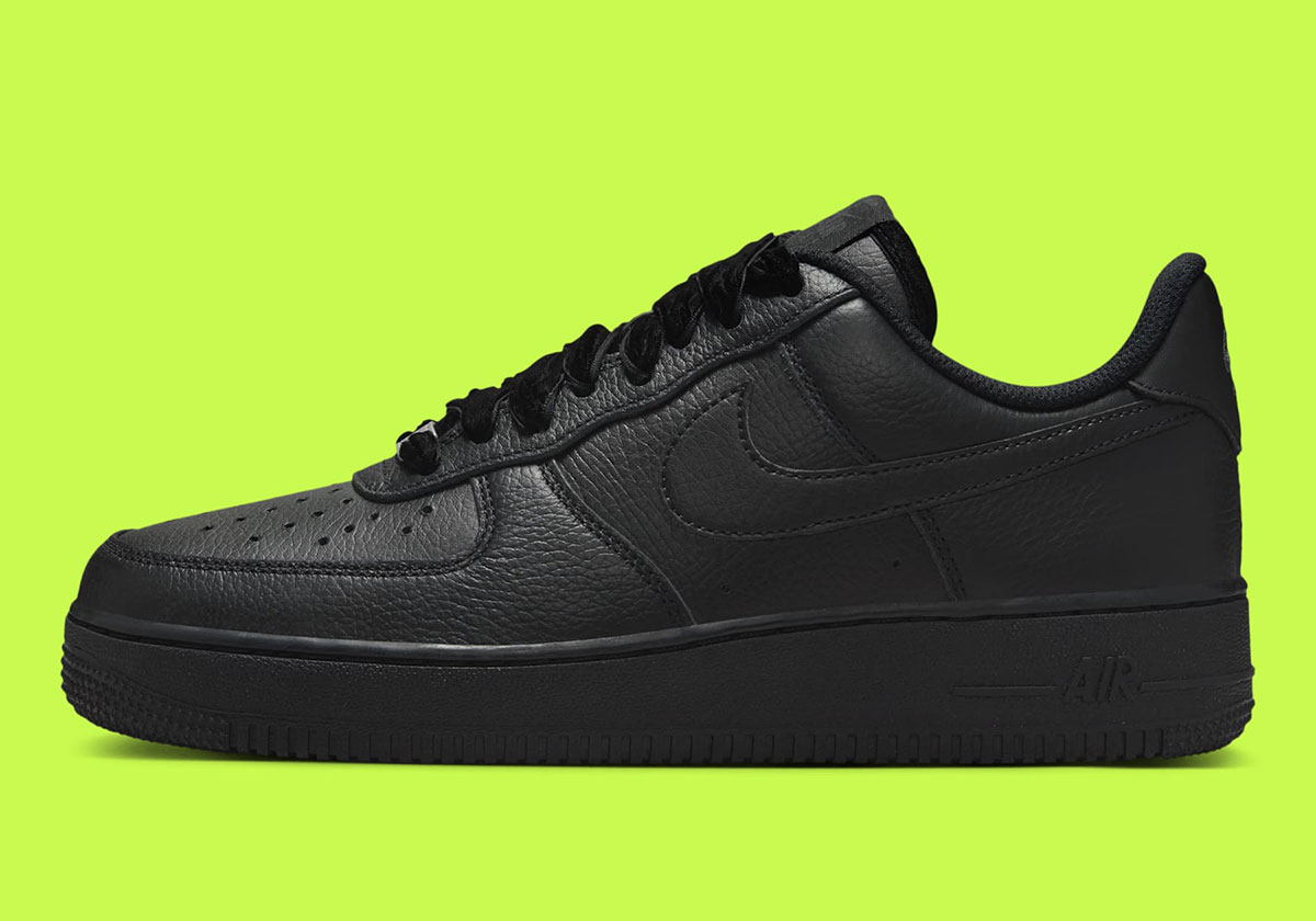 Nike Air Force 1 Low Black Velvet Laces Hv4403 001 5