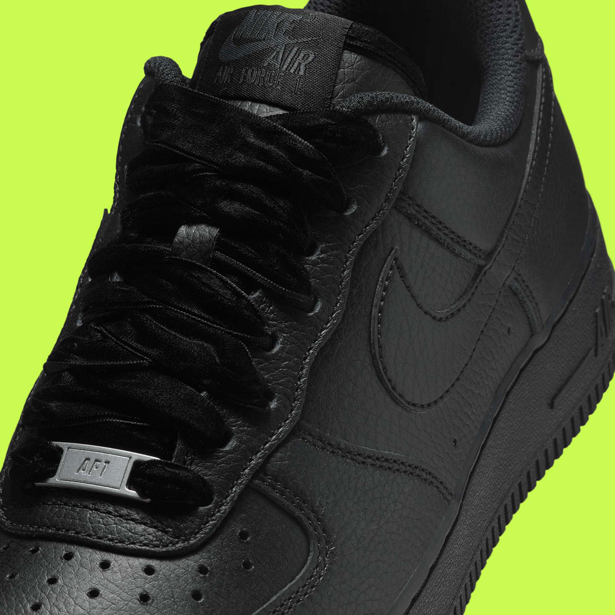 Nike Air Force 1 Low Black Velvet Laces Hv4403 001 6