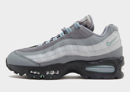 The Nike Air Max 95 OG “Triple Grey” Adds A Soothing Jade Green