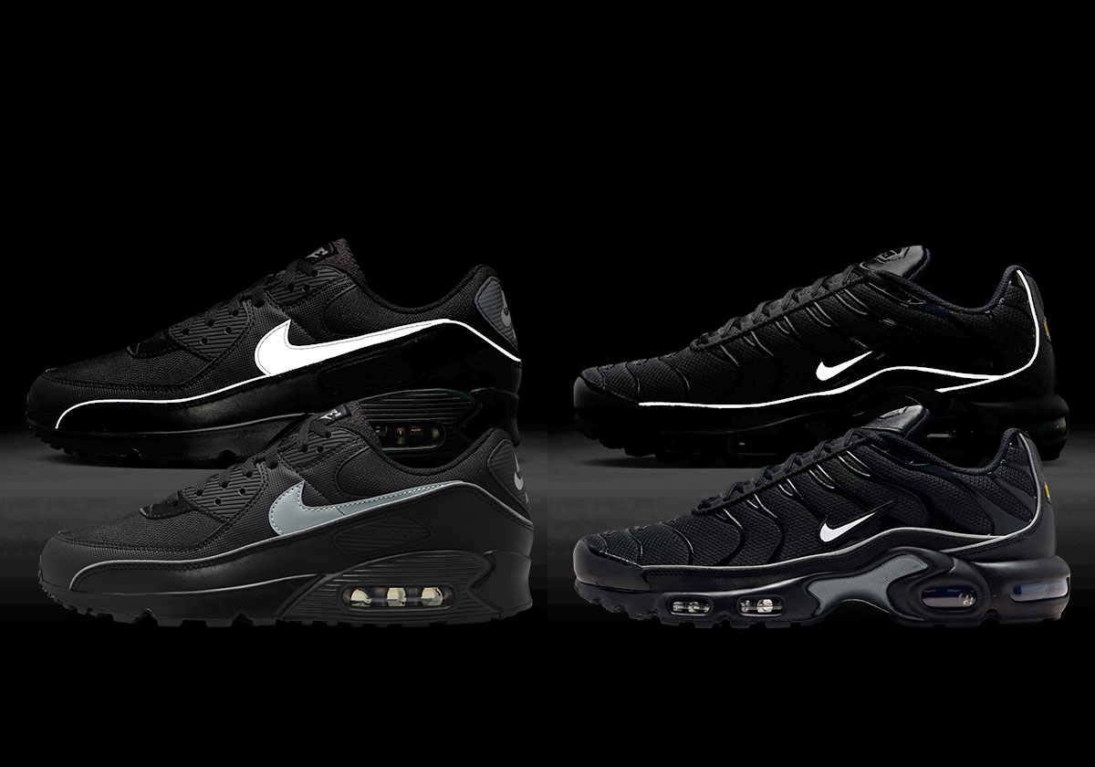 Nike Unites The Air Max 90 And Air Max Plus In “Black Reflective”