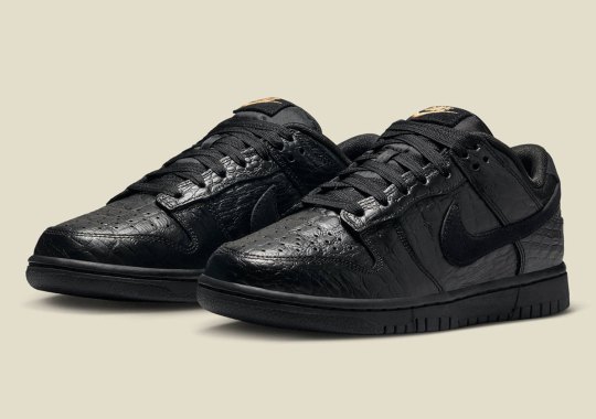 Croc Skin Adds A Lux Touch To The Nike Dunk Low