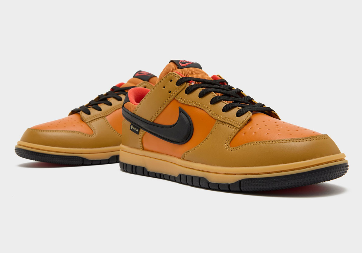 Nike Dunk Low Gore Tex Wheat Black Ceramic Hq2053 700 2