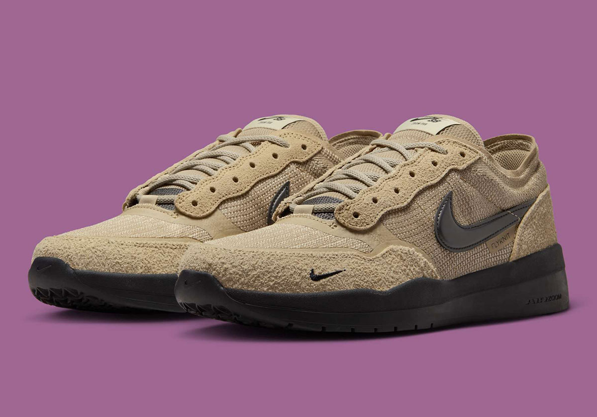 The Nike SB PS8 "Light Khaki" Mixes Things Up With Hairy Suede