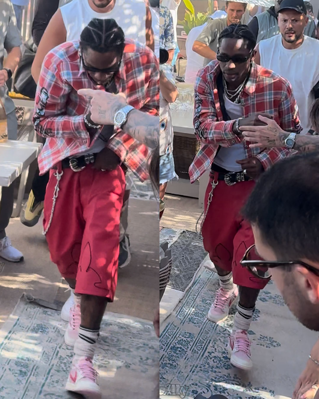 Travis Scott Air Jordan 1 Low Og Pink Red 3