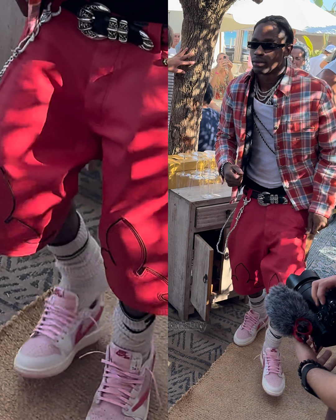 Travis Scott Air Jordan 1 Low Og Pink Red 4
